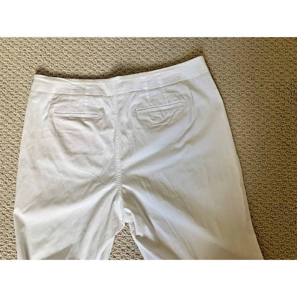 Talbots White Stretch Wide Leg Sailor Pants Women’s Size 16Petite - Picture 8 of 9